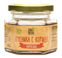 Десерт (мармелад) Брусника с корицей (содержание ягоды 60%) 100 гр