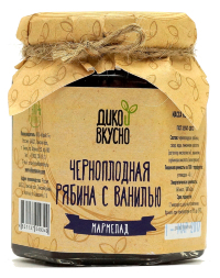 Десерт (мармелад) Черноплодная рябина с ванилью (содержание ягоды 60%) 200г