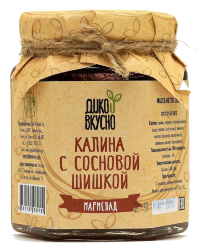 Десерт (мармелад) Калина с сосновой шишкой (содержание ягоды 60%) 200г