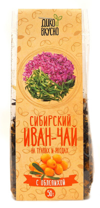 Чайный напиток "Сибирский Иван-Чай на травах и ягодах" с облепихой 50г