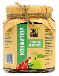 Конфитюр Клюква и яблоко 200г