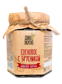 Варенье Сосновое с Брусникой и шишкой, 220гр