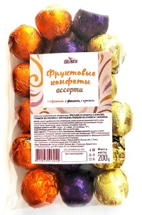 Конфеты фруктовые Ассорти, 200г