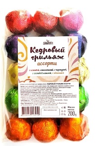 Кедровый Грильяж в шоколаде Ассорти, 200г