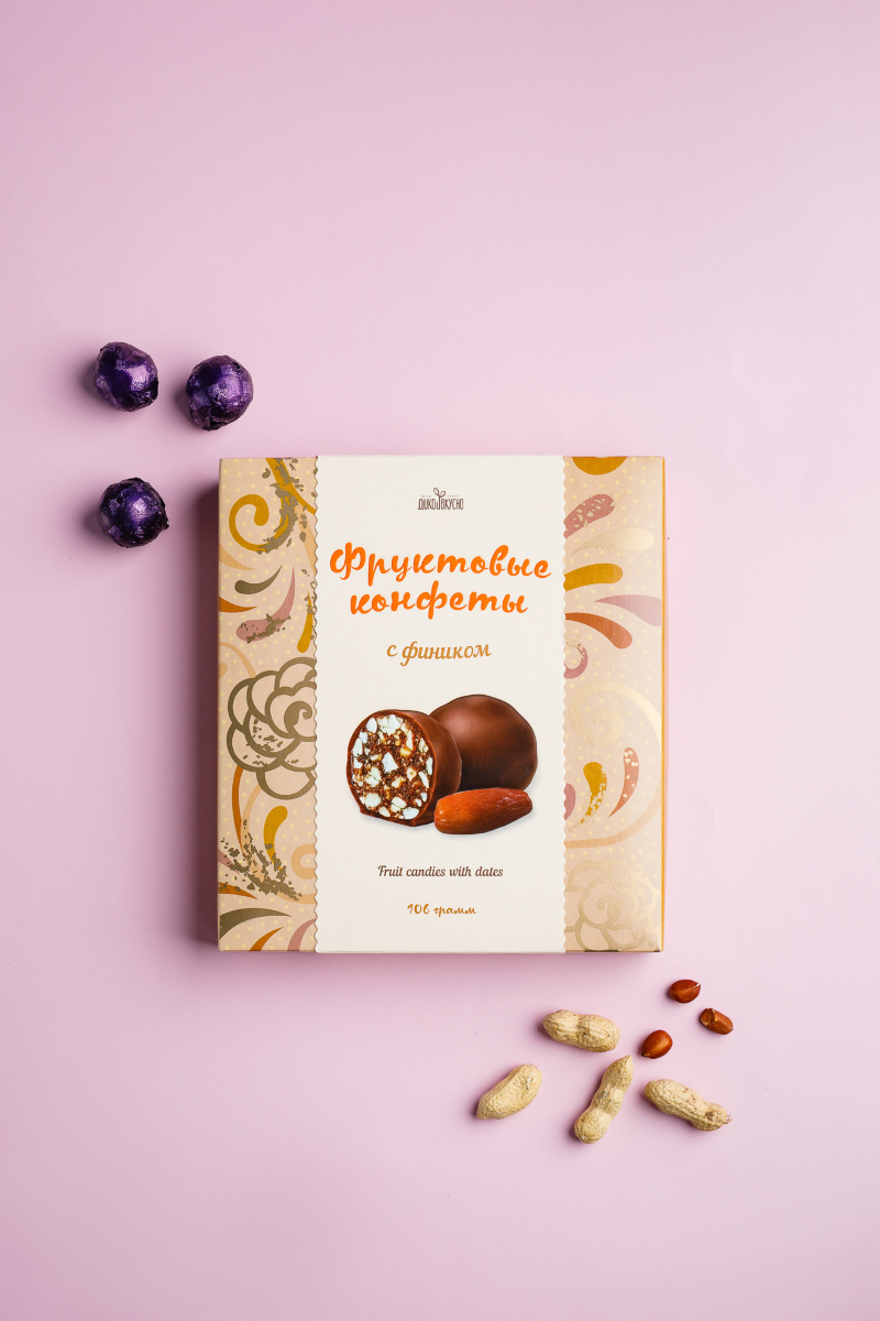 Фруктовые конфеты с фиником, 106 г