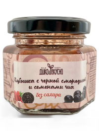Десерт "Клубника с чёрной смородиной и семенами чиа" 100 г