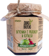 Мармелад  "Брусника с яблоком и корицей" 200 г