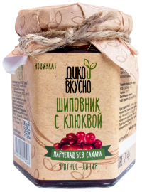 Мармелад  "Шиповник с клюквой" 200 г
