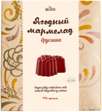 Мармелад "Брусничный"  170гр. (без сахара)