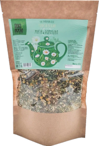 Травяной чай МЯТА и РОМАШКА (тонизирующий), 90гр