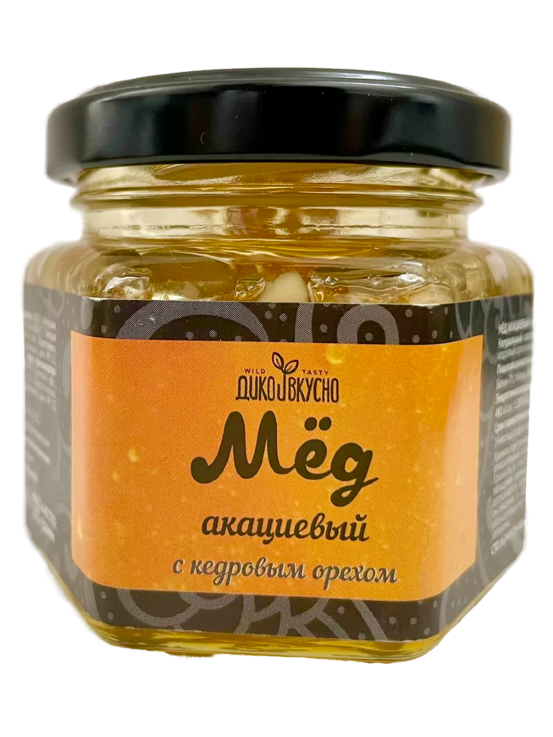 Мед акация с кедровым орехом 125г